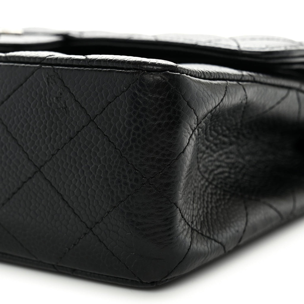 Caviar Quilted Small Double Flap Black At My store