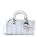 Lambskin Cannage Small Lady D-Joy Light Blue AT My store