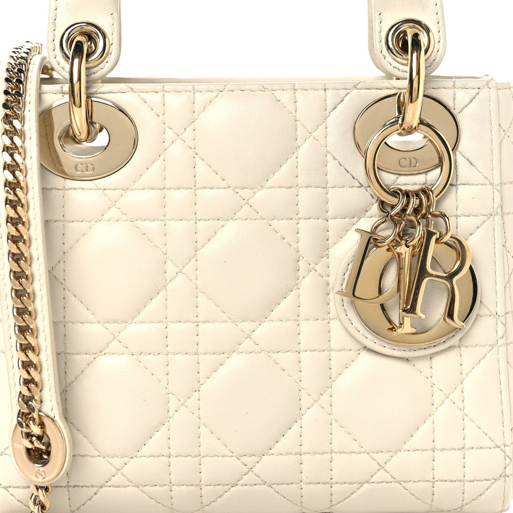 Lambskin Cannage Small My ABCDior Lady Dior Latte AT My store
