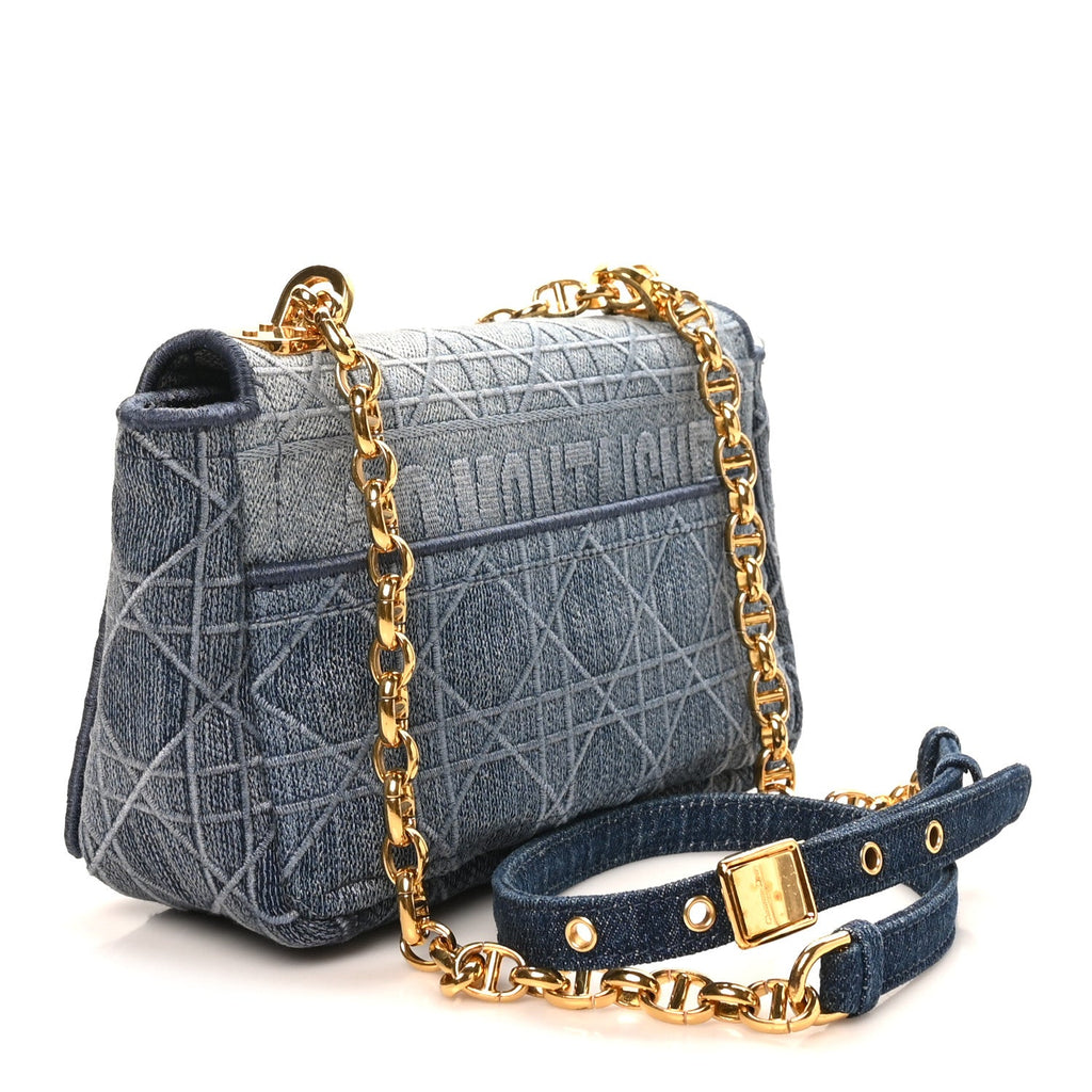 Denim Cannage Small Caro Bag Blue AT My store