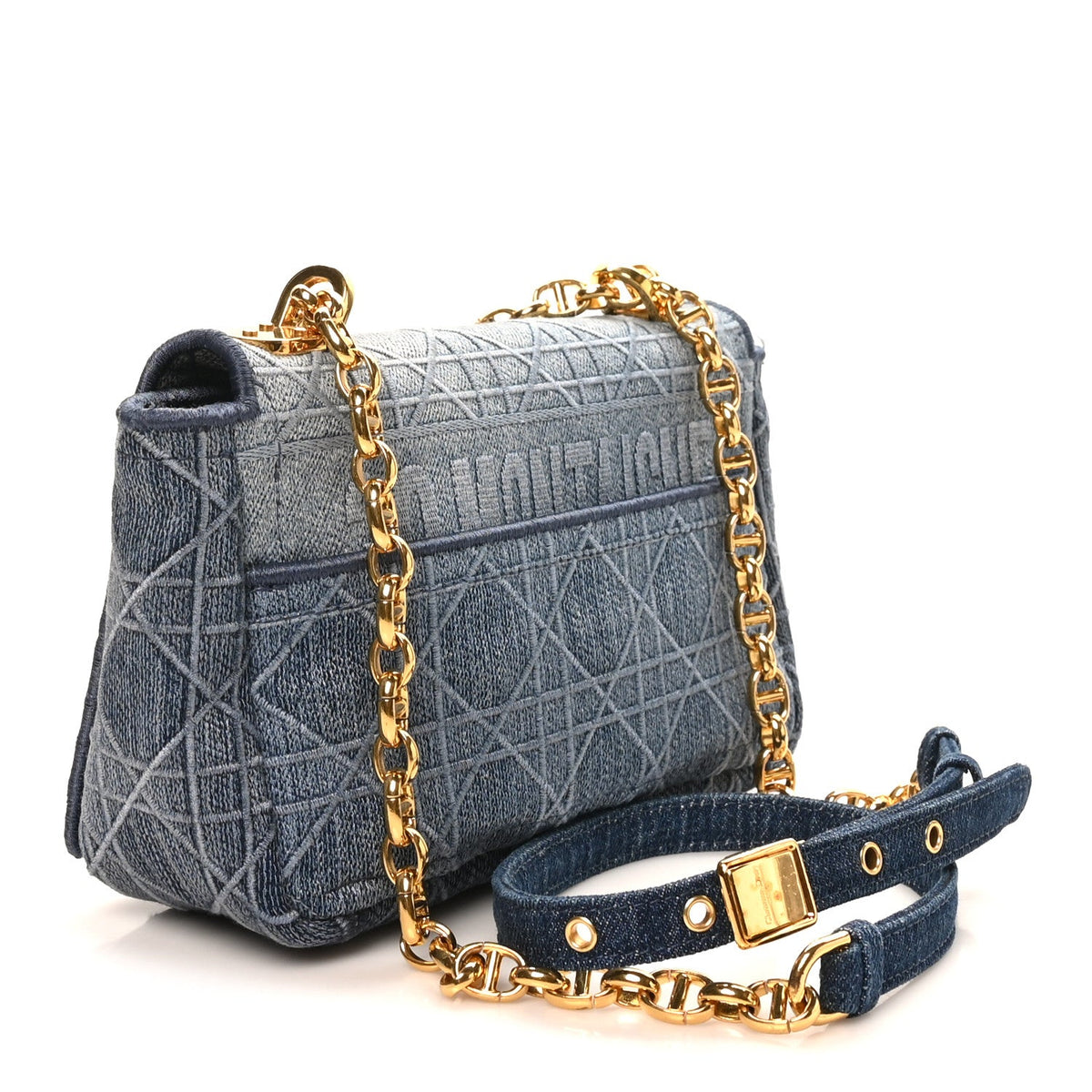 Denim Cannage Small Caro Bag Blue AT My store