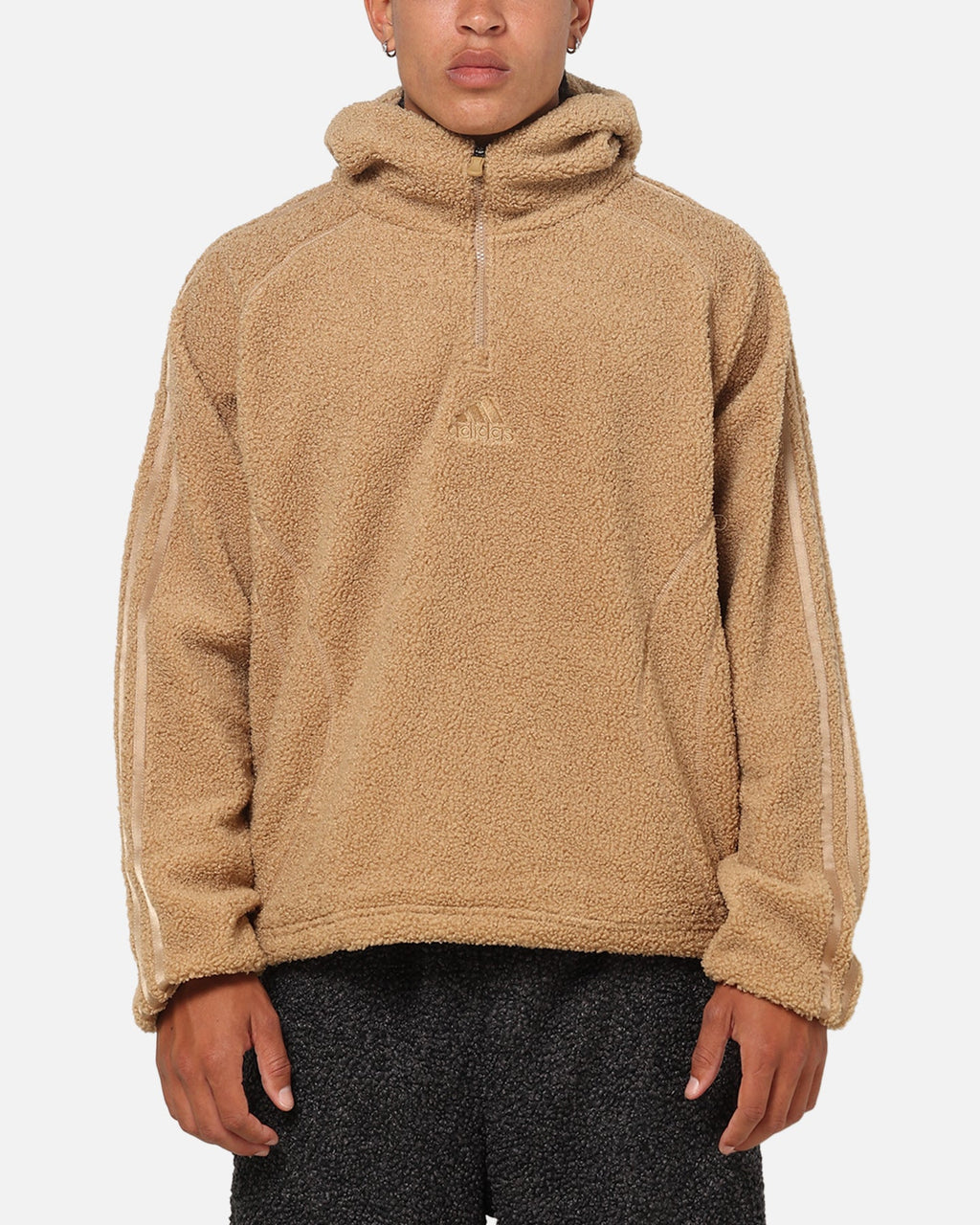 Best-Selling Adidas Fleece Teamgeist 1/4 Zip Hoodie Cardboard