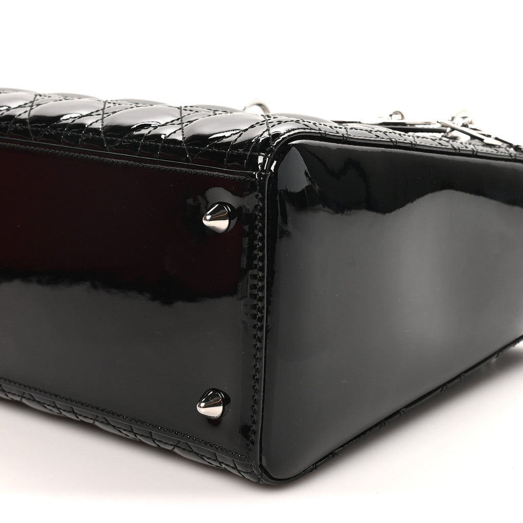 Patent Cannage Medium Lady Dior Black AT My store