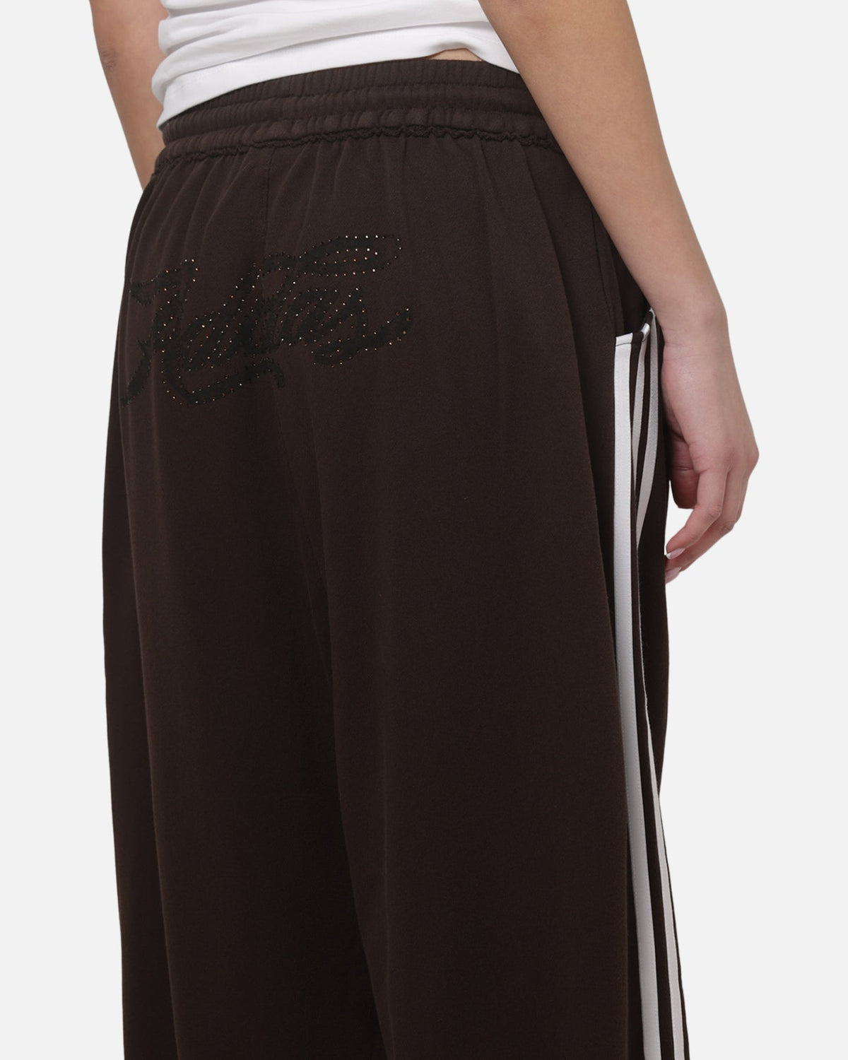 Best-Selling Adidas Women's Graphic Loose Sweat Pants Brown