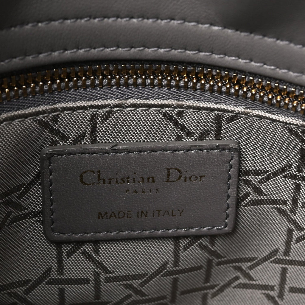 Lambskin Cannage Small My ABCDior Lady Dior Grey AT My store