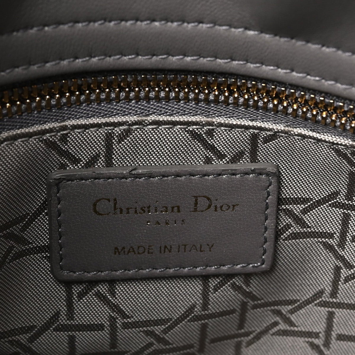 Lambskin Cannage Small My ABCDior Lady Dior Grey AT My store