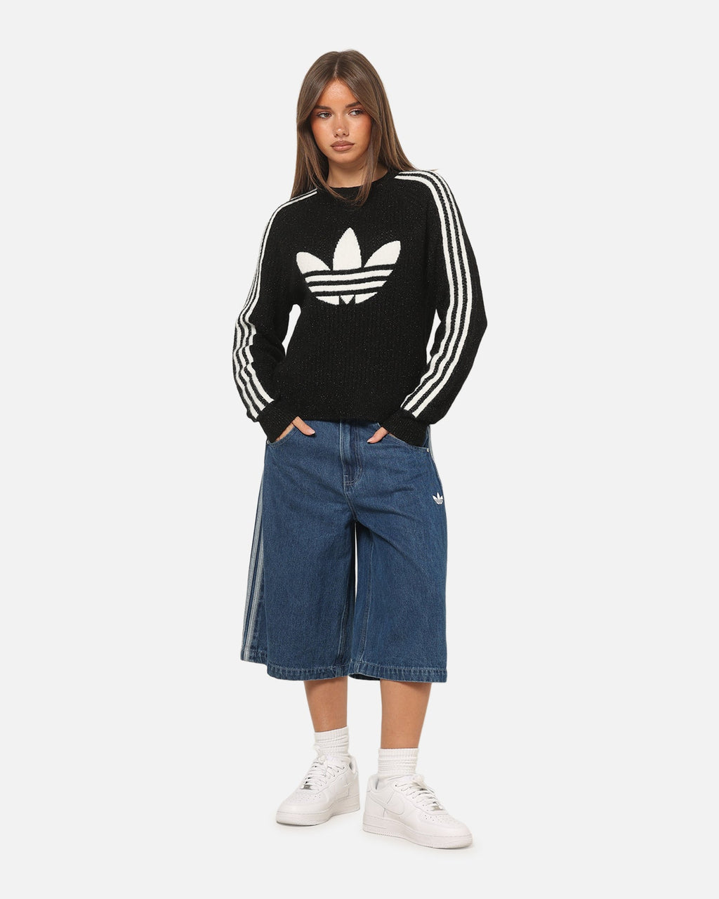 Best-Selling Adidas Women's Originals Knit Crewneck Black