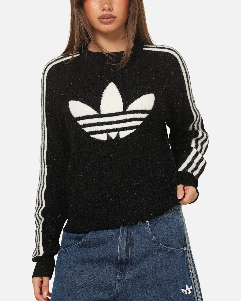 Best-Selling Adidas Women's Originals Knit Crewneck Black