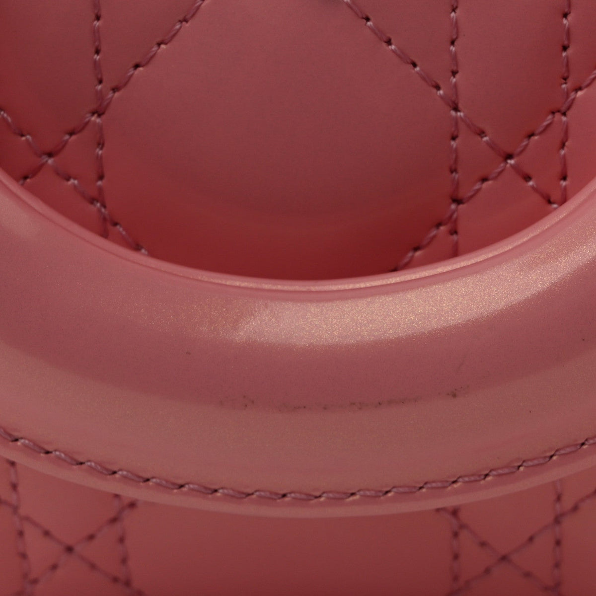 Metallic Lambskin Cannage Small Lady D-Joy Pink AT My store
