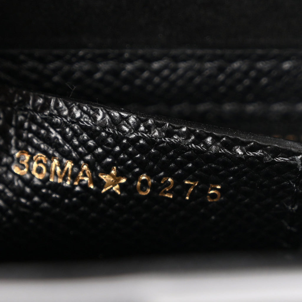 Grained Calfskin Saddle Bag With Strap Black AT My store