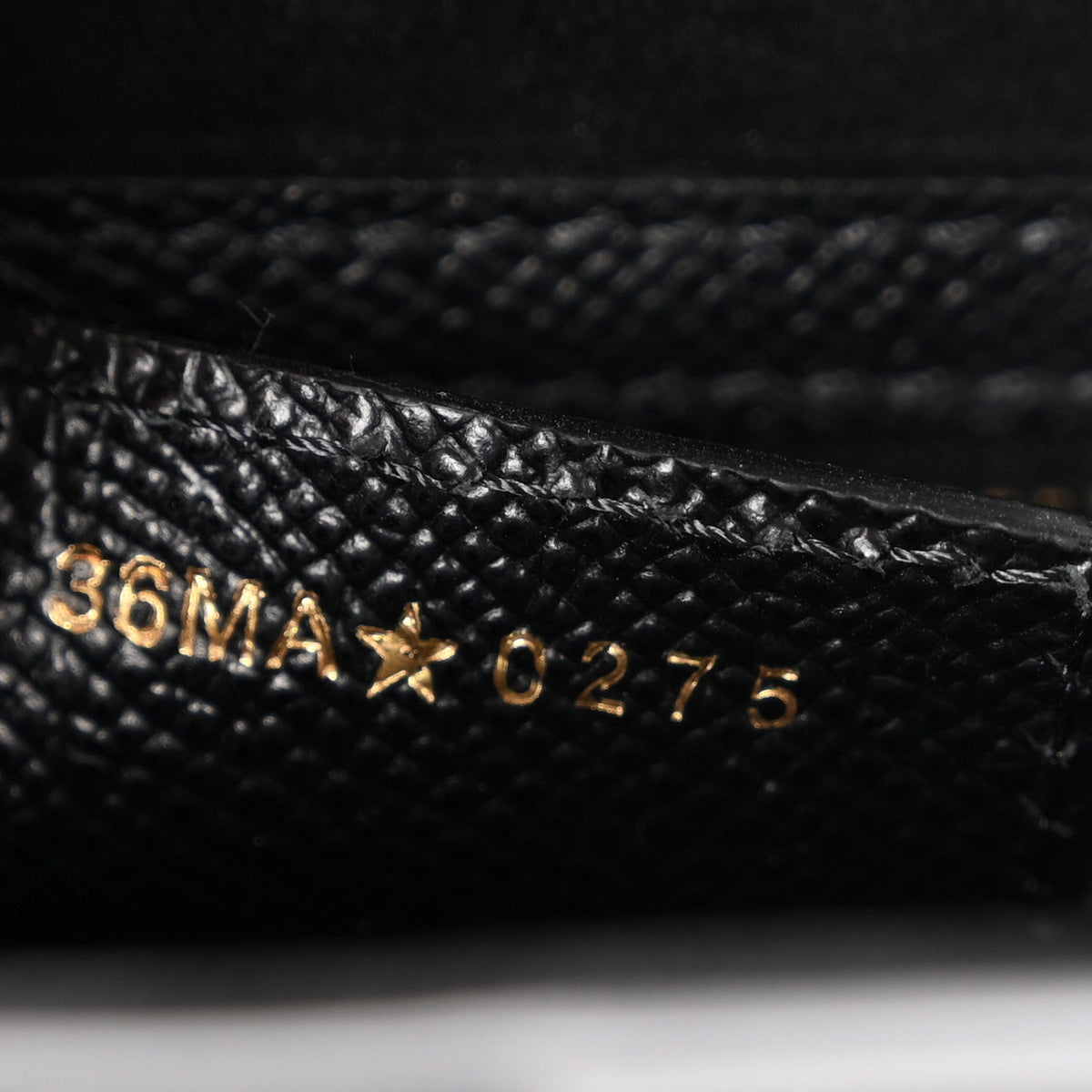 Grained Calfskin Saddle Bag With Strap Black AT My store