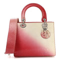Snakeskin Ombre Medium Lady Dior Red White AT My store