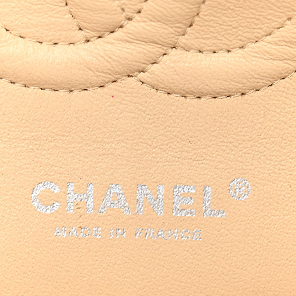 Caviar Quilted Medium Double Flap Beige Clair At My store