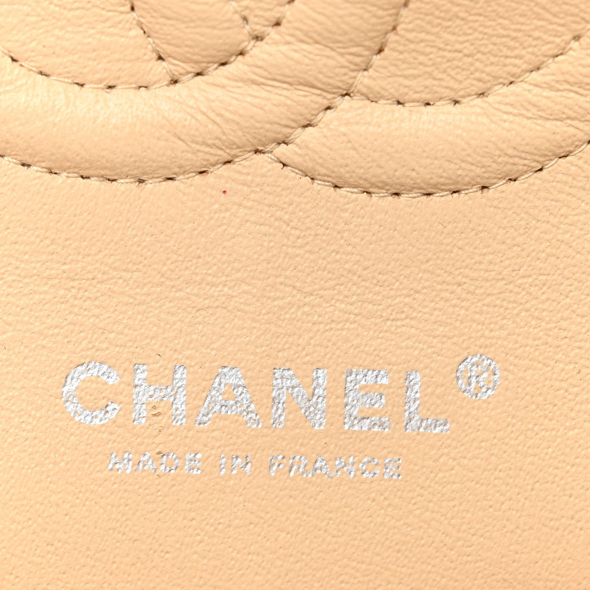 Caviar Quilted Medium Double Flap Beige Clair At My store