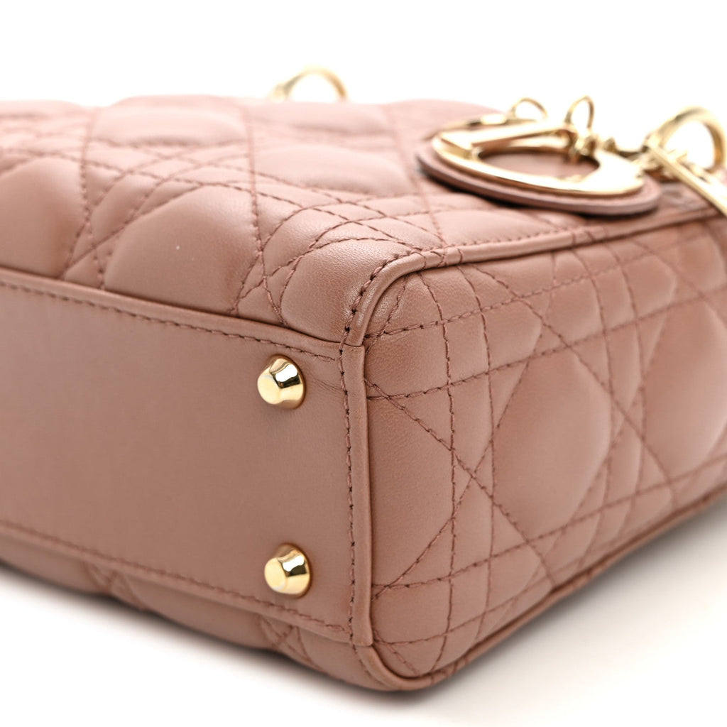 Lambskin Cannage Mini Lady Dior Fard AT My store