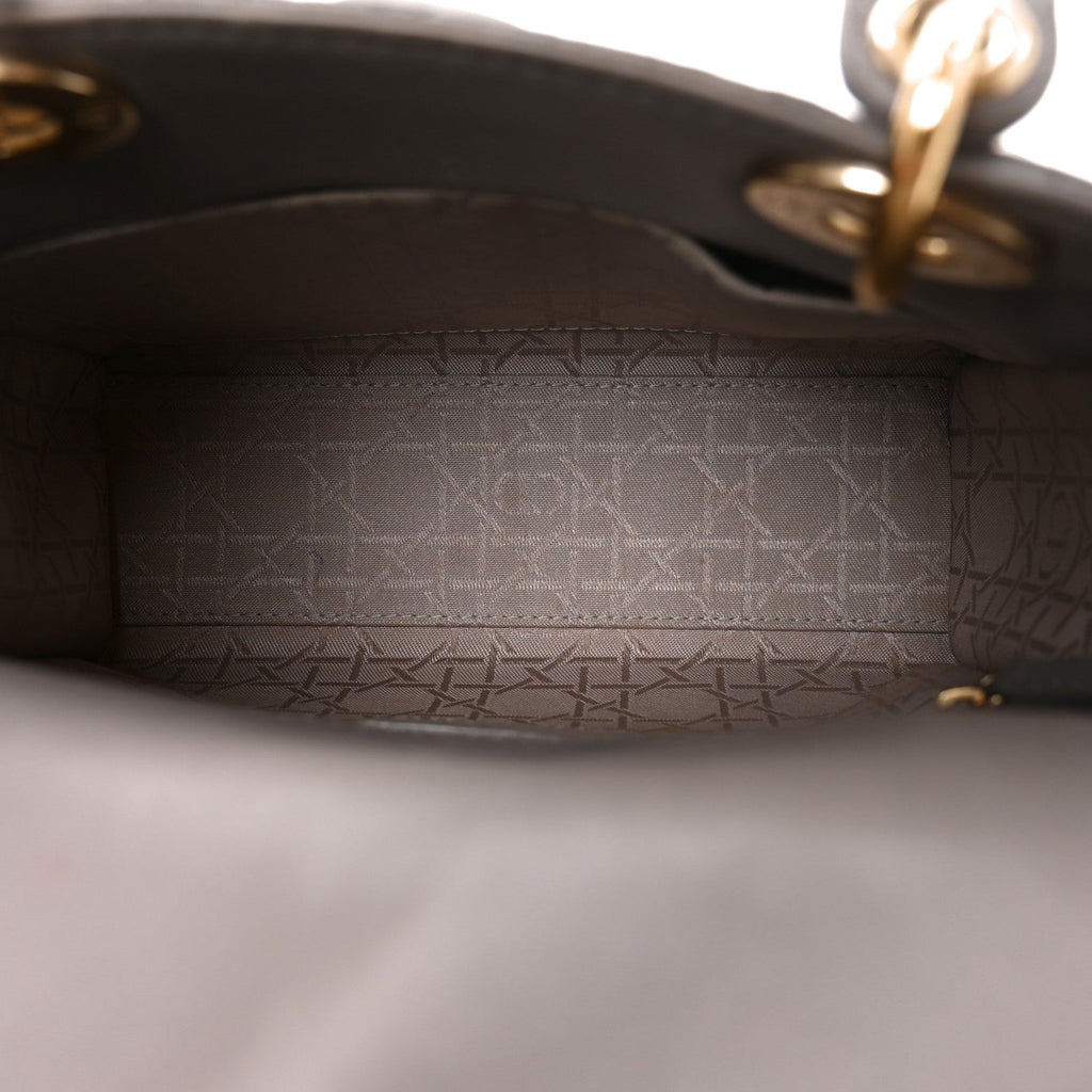 Lambskin Cannage Small My ABCDior Lady Dior Grey AT My store