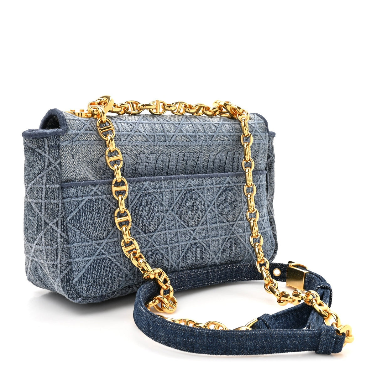 Denim Cannage Small Caro Bag Blue AT My store