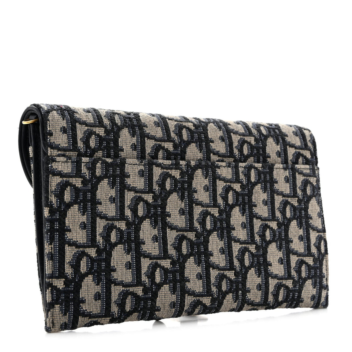 Oblique Saddle Chain Long Wallet Blue AT My store