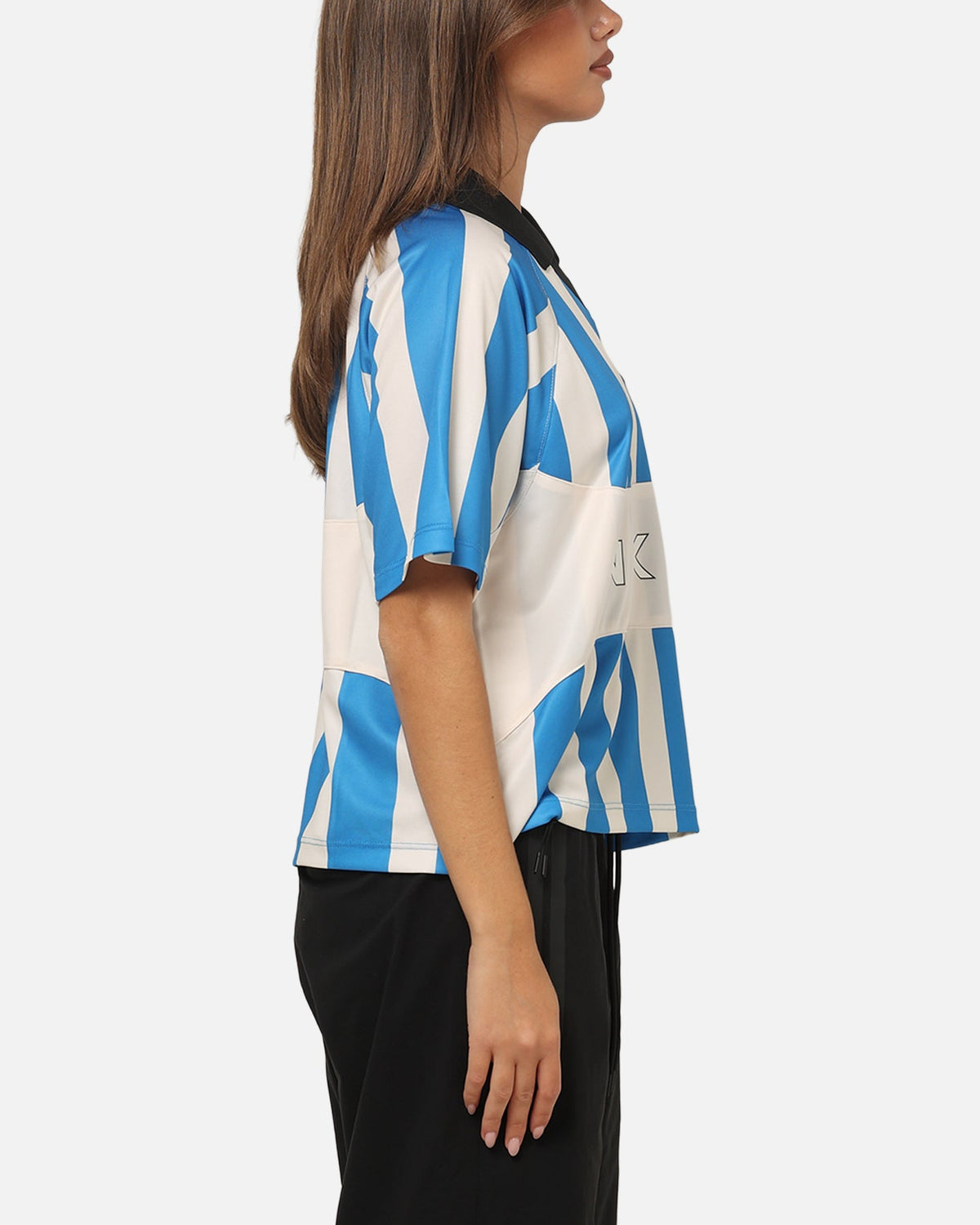 Top Seller Nike Women's Sportswear Street Oversized Striped Jersey Blue/White