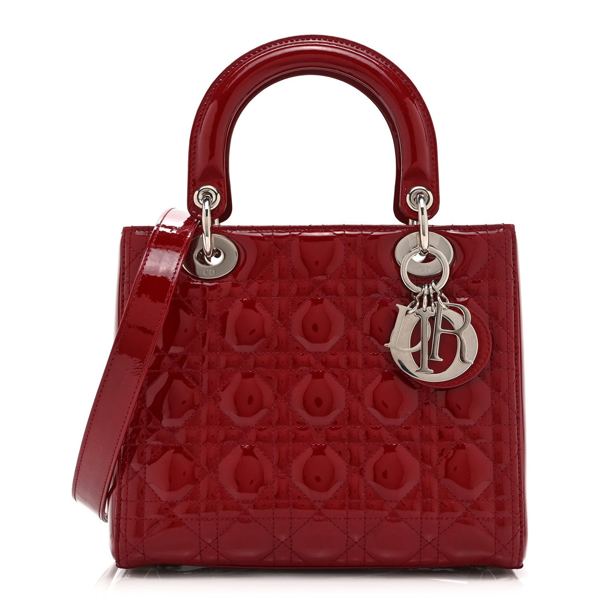 Patent Cannage Medium Lady Dior Red AT My store