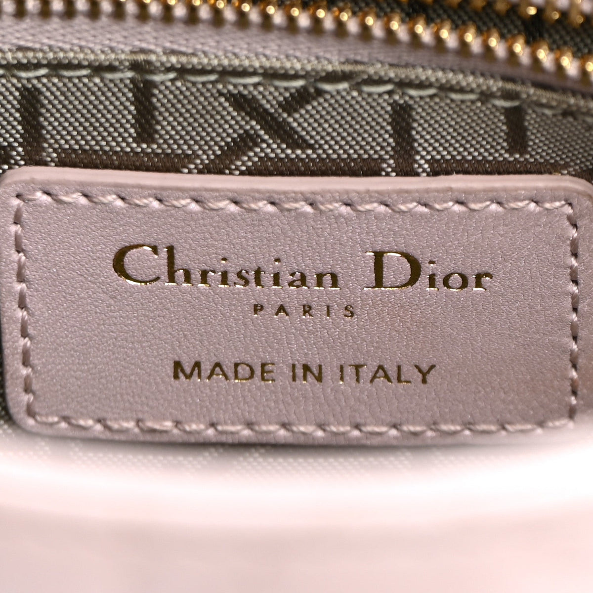 Metallic Lambskin Cannage Mini Lady Dior Lotus AT My store