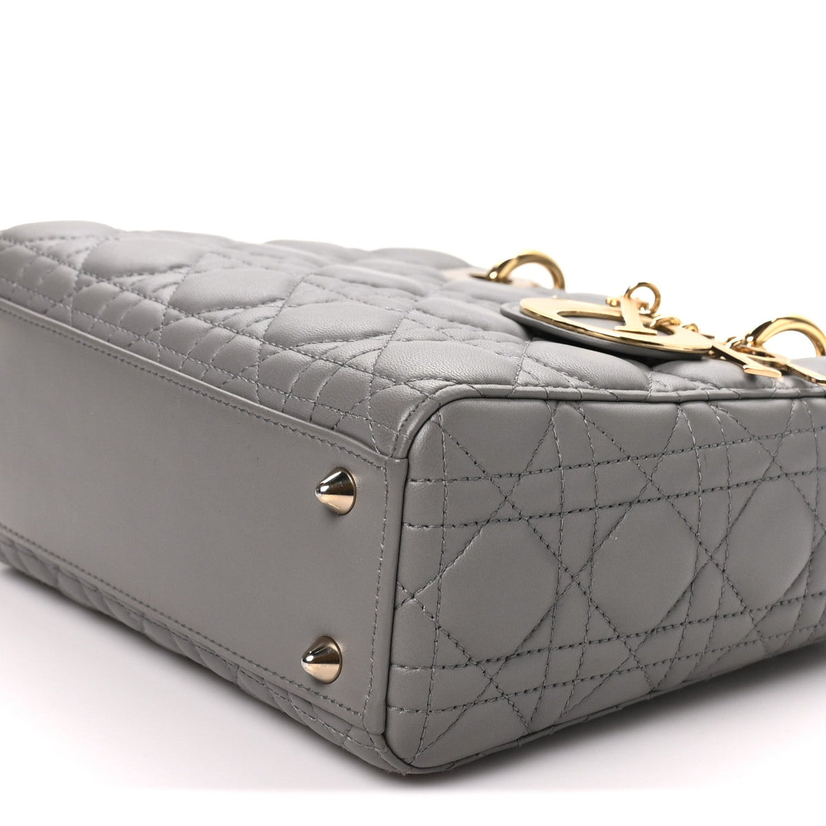 Lambskin Cannage Small My ABCDior Lady Dior Grey AT My store