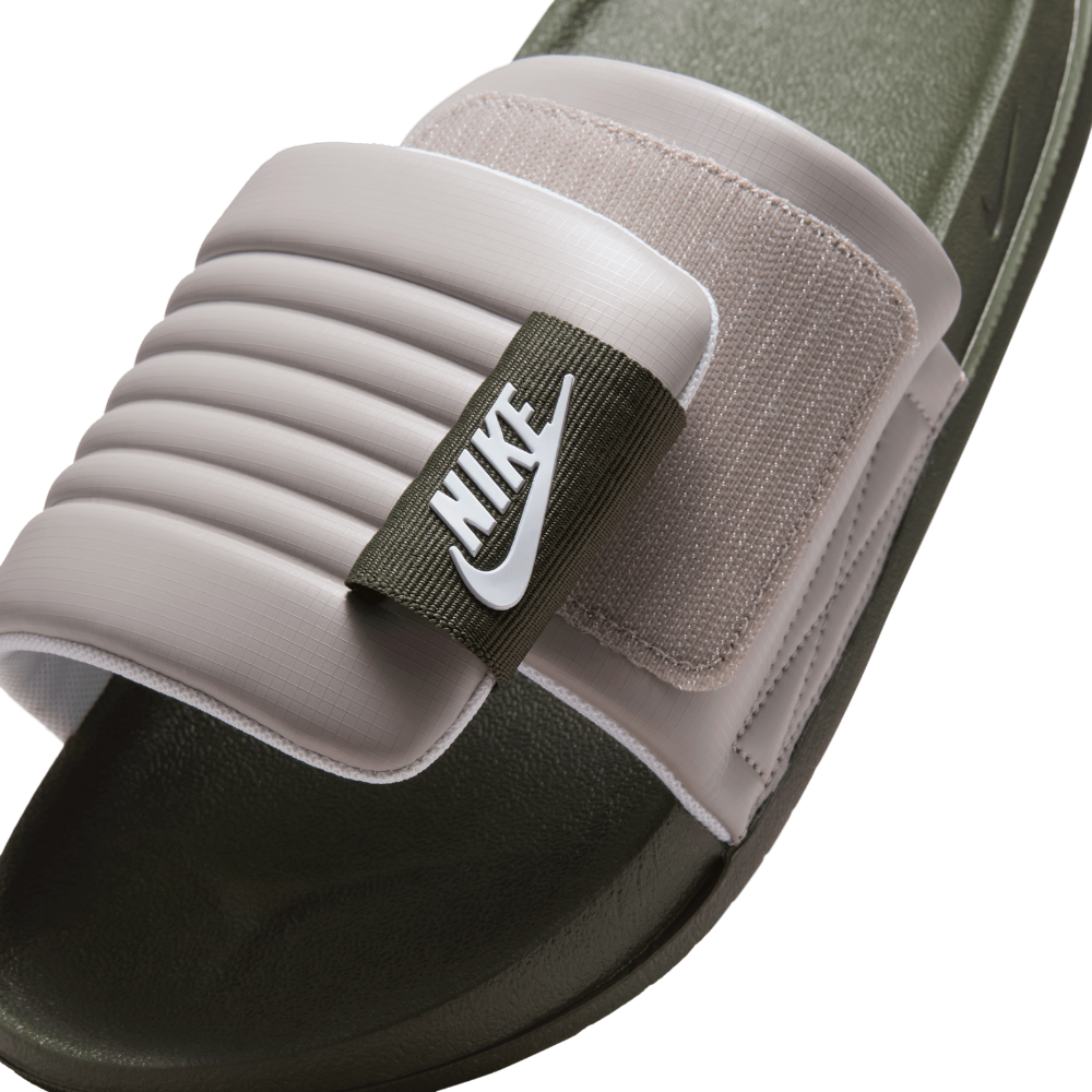 Offcourt Adjust Slides Men's :Cargo Khaki | White
