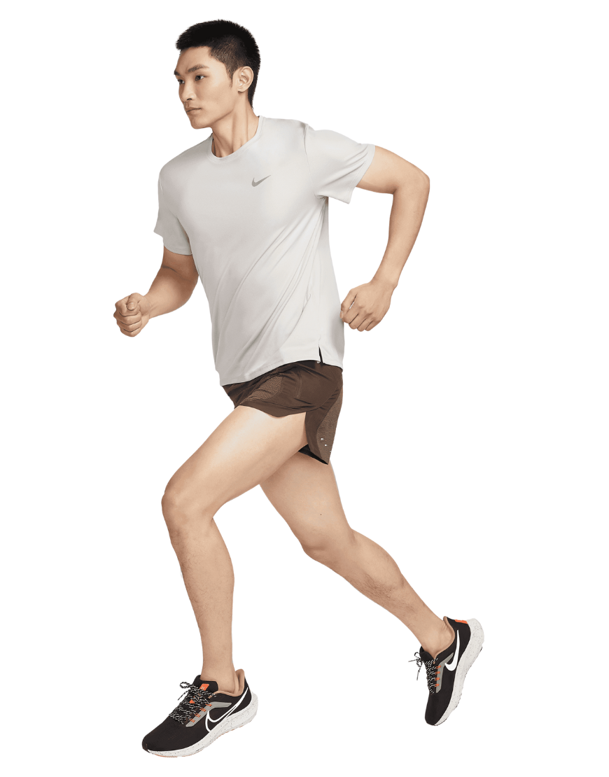 Men's Dri-FIT UV Miler Short-Sleeve Top :Moon Particle | Reflective Silver