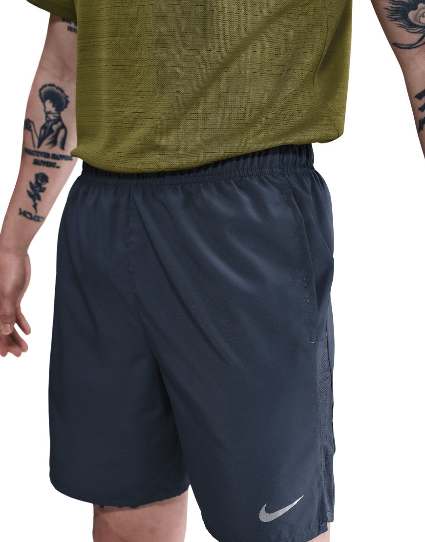 Top Seller Men's 7" Brief-Lined Dri-FIT Challenger Shorts :Thunder Blue | Reflective Silver