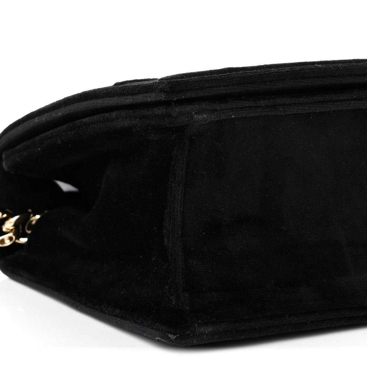 Velvet Small Diorama Flap Bag Black AT My store