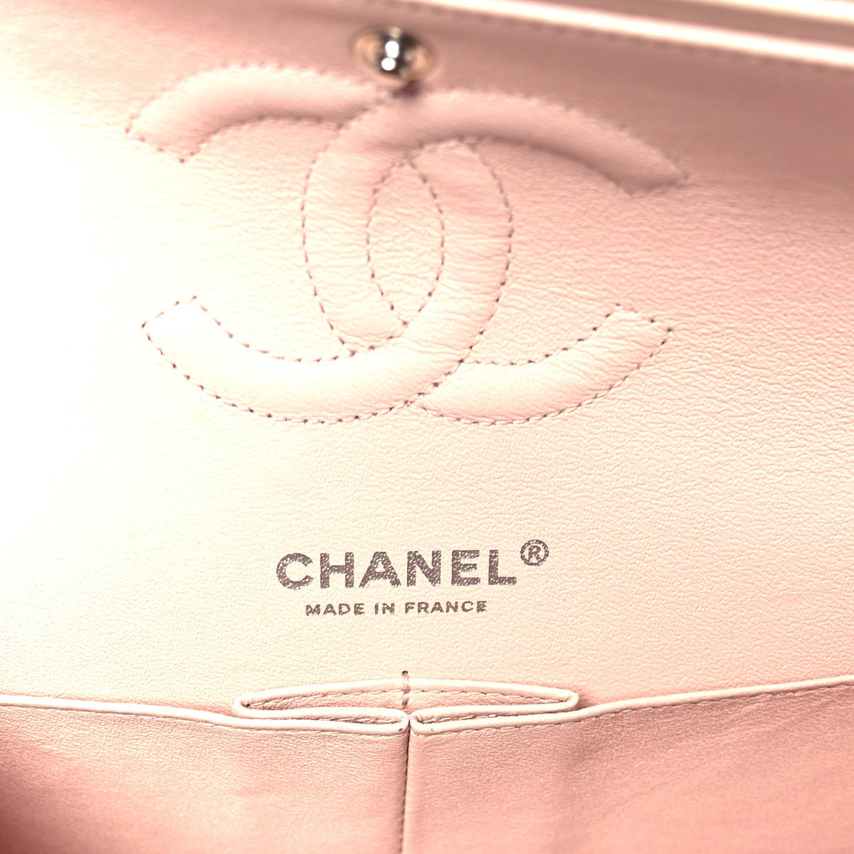 Caviar Quilted Medium Double Flap Light Pink At My store