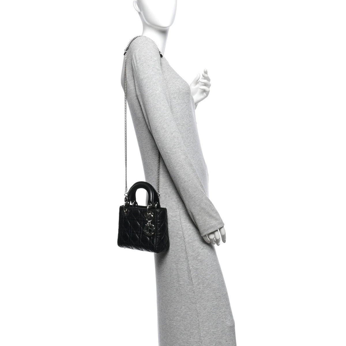 Lambskin Cannage Mini Lady Dior Black AT My store