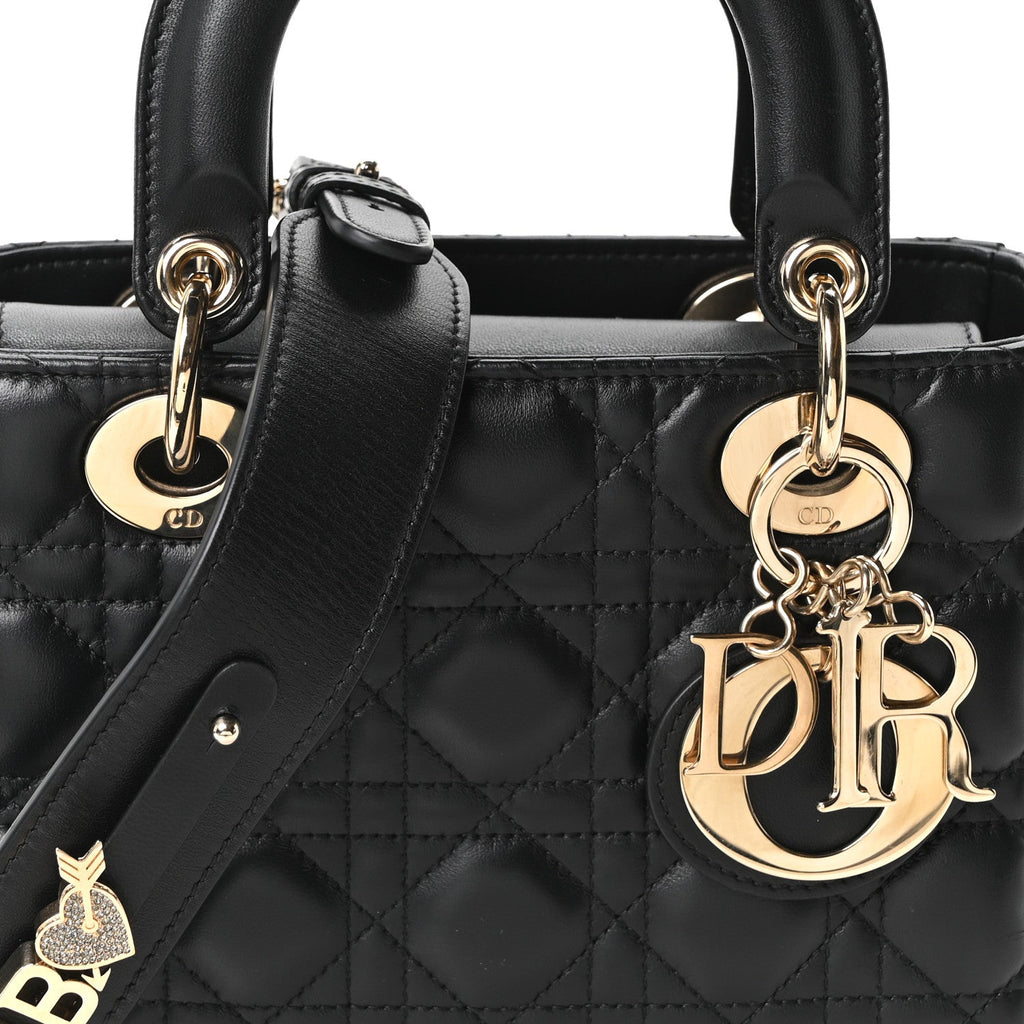Lambskin Cannage Small My ABCDior Lady Dior Black AT My store