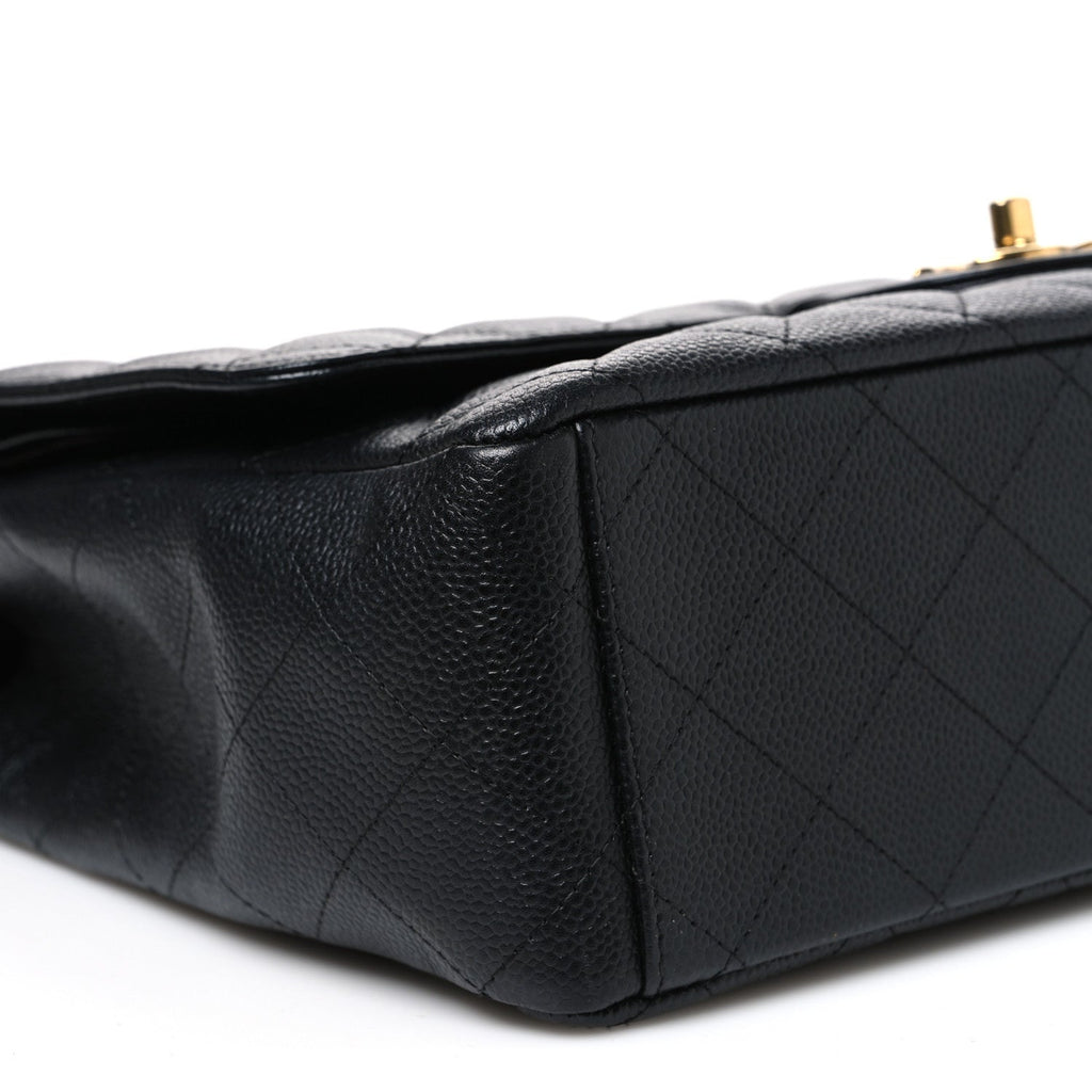 Caviar Quilted Maxi Double Flap Black At My store