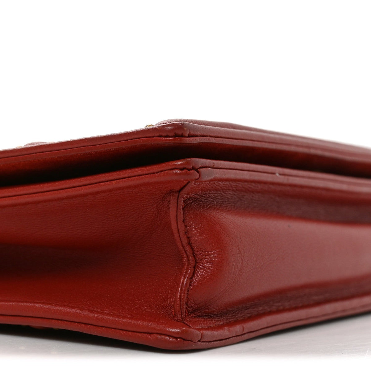 Calfskin Studded Diorama Flap Bag Red AT My store