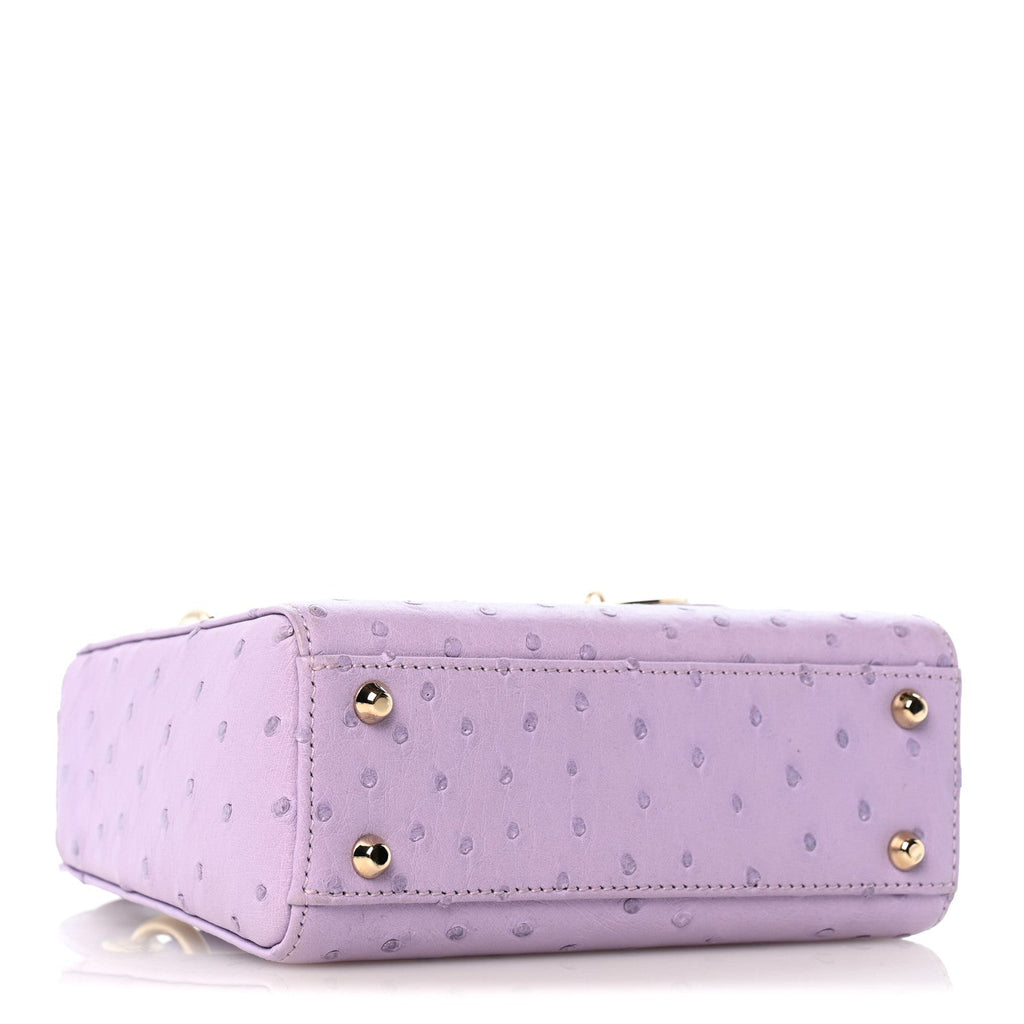 Ostrich Mini Lady Dior Purple AT My store