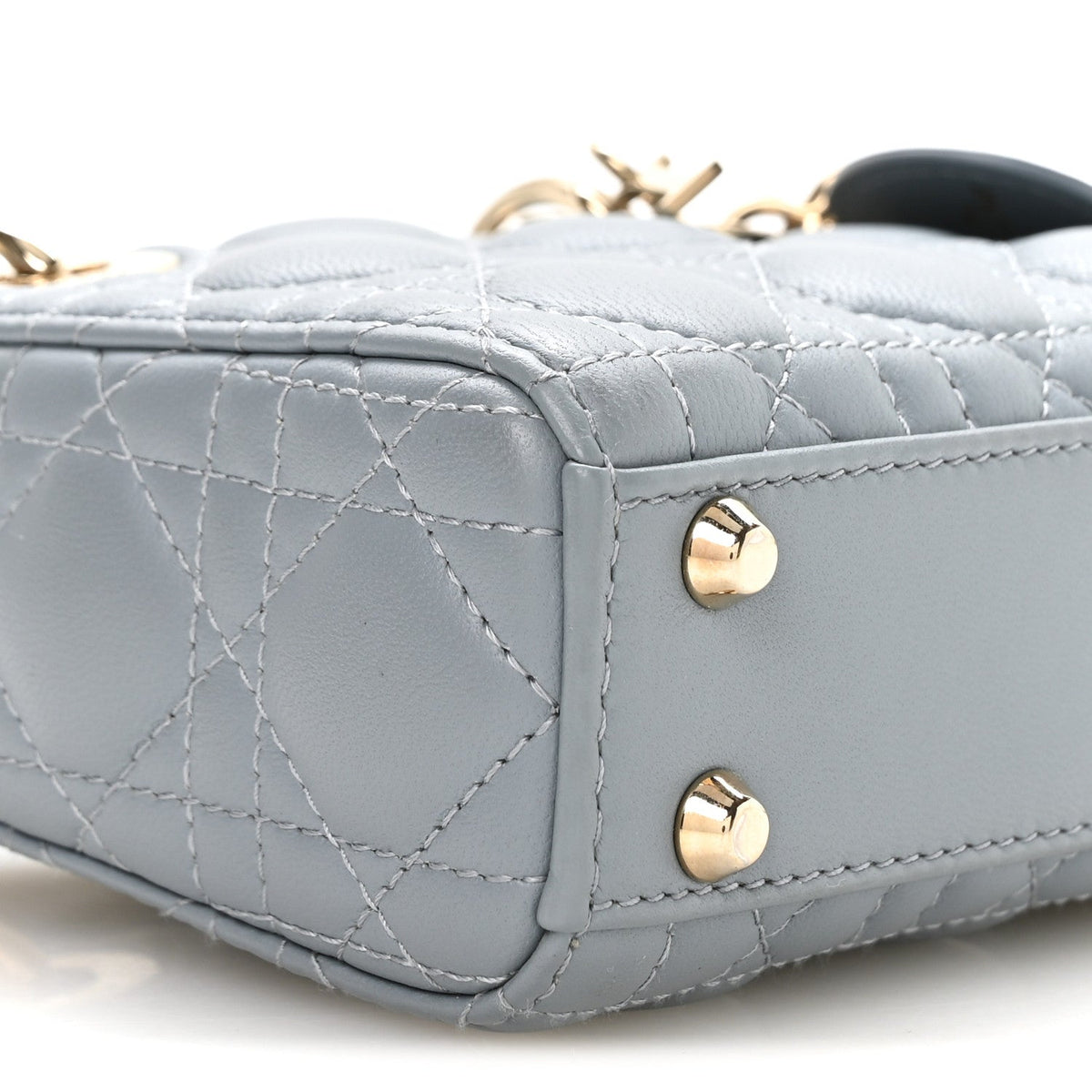 Lambskin Cannage Micro Lady Dior Cloud Blue AT My store