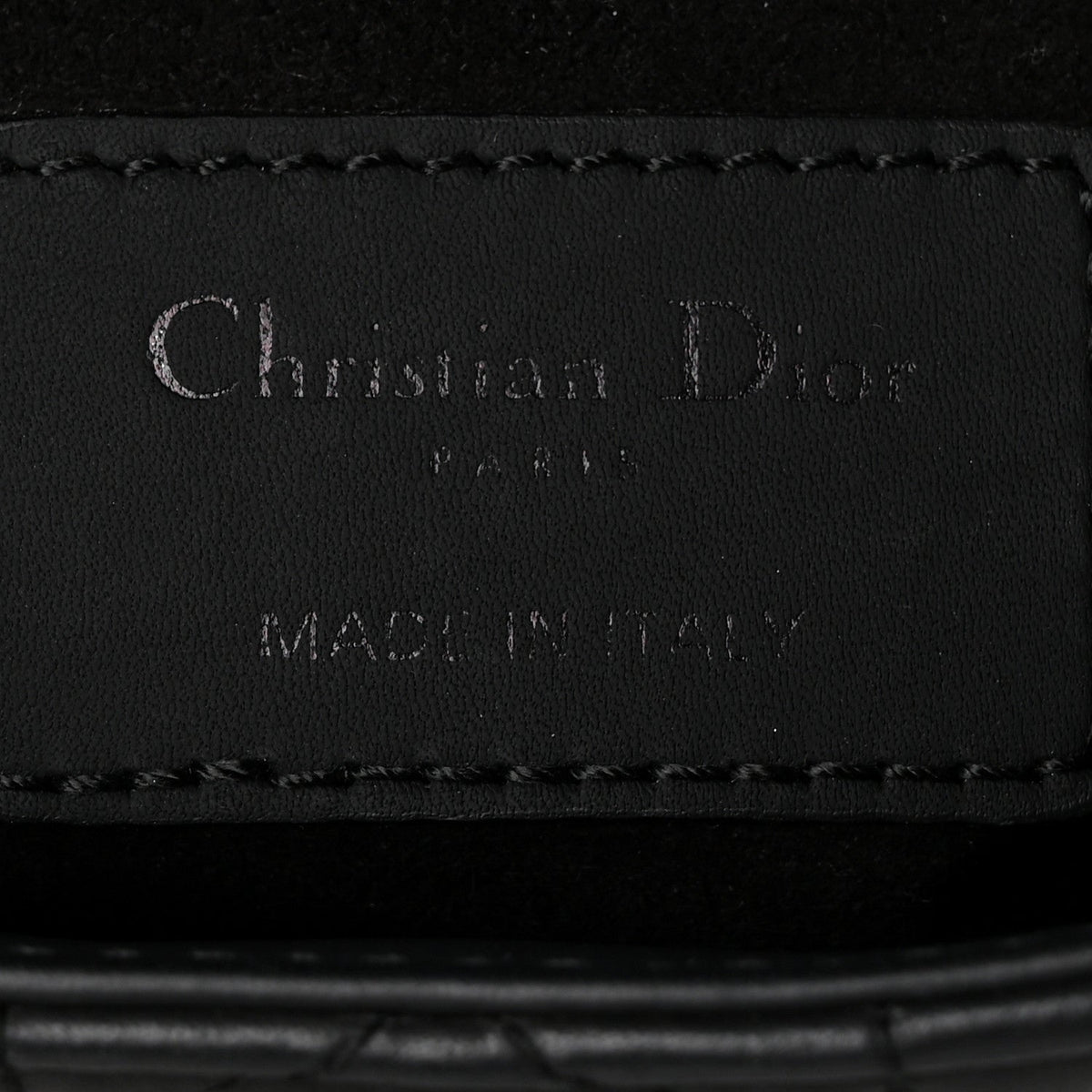 Ultra Matte Calfskin Cannage Mini Lady Dior Black AT My store