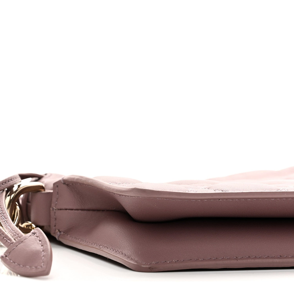 Lambskin Cannage Milly Mini Drawstring Bag Pink Peony AT My store