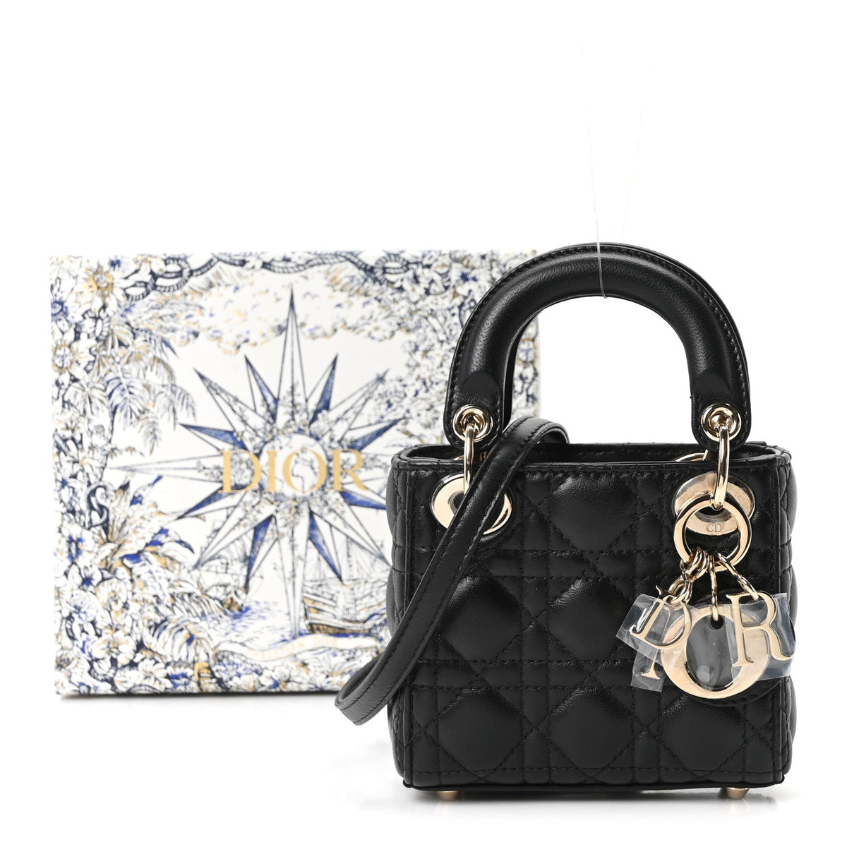 Lambskin Cannage Micro Lady Dior Black AT My store