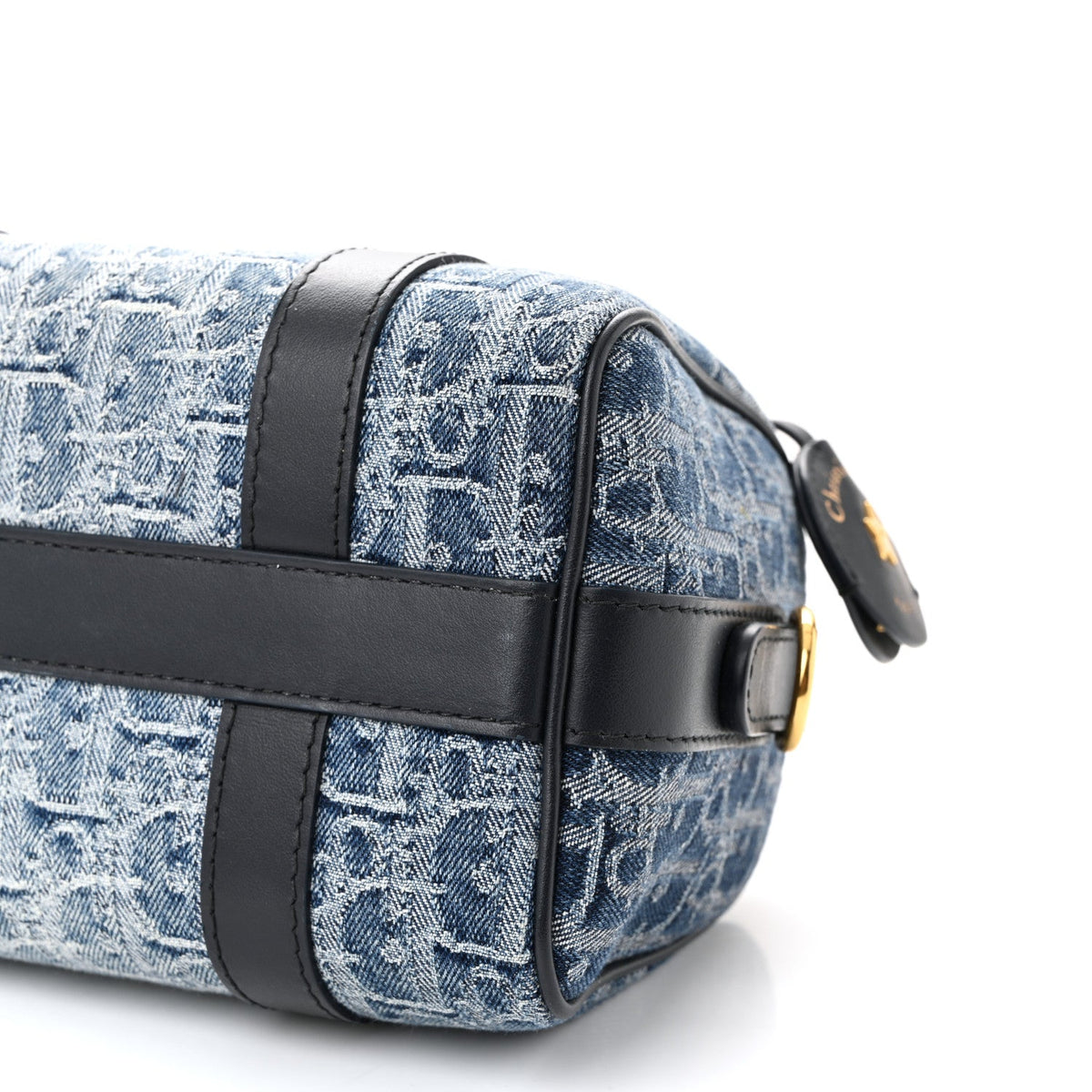 Denim Oblique Groove 20 Bag Blue AT My store