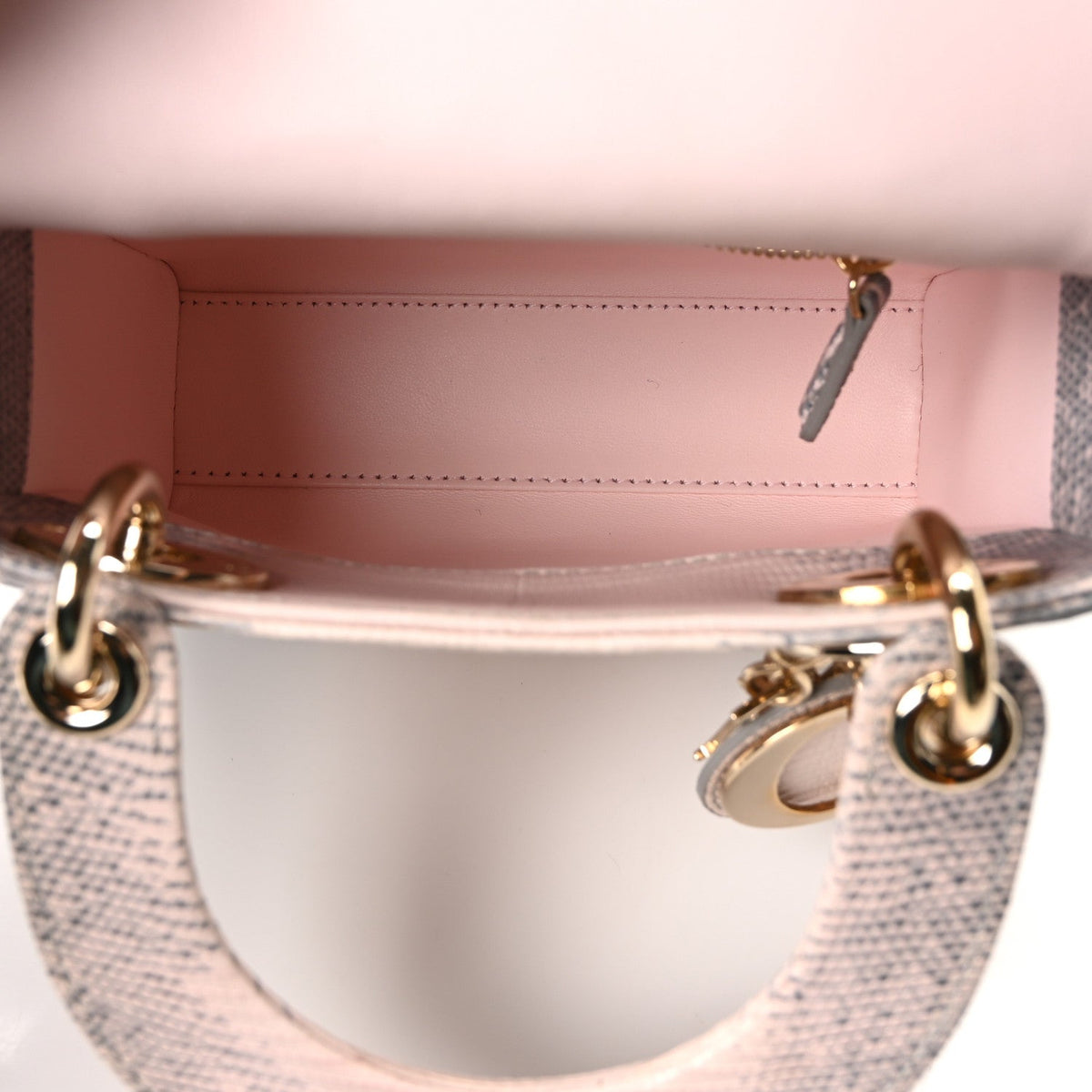 Lizard Ombre Mini Lady Dior Light Pink AT My store