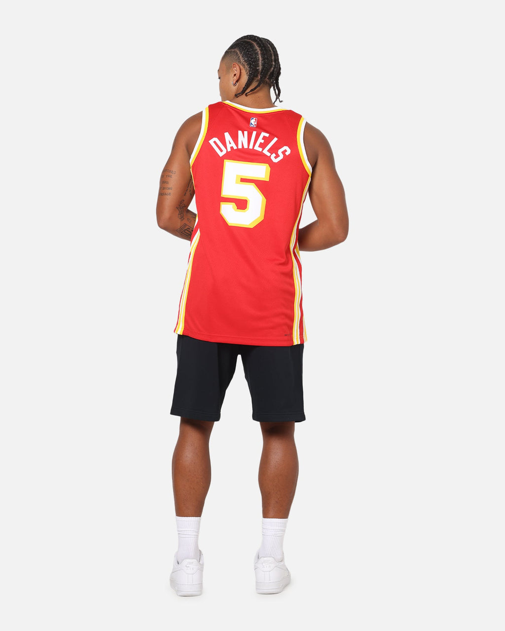 Top Seller Nike Dyson Daniels Atlanta Hawks #5 Icon Edition Nike Dri-FIT NBA Swingman Jersey University Red