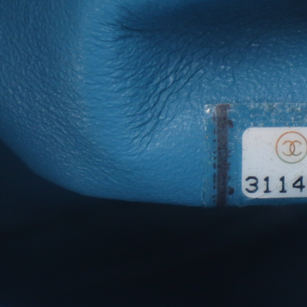 Lambskin Quilted Small Double Flap Green Blue At My store