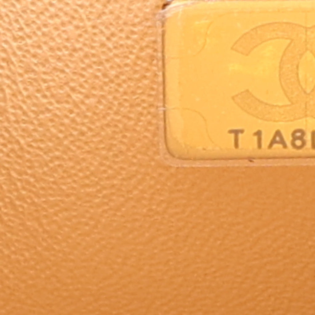 Caviar Quilted Small Double Flap Beige At My store