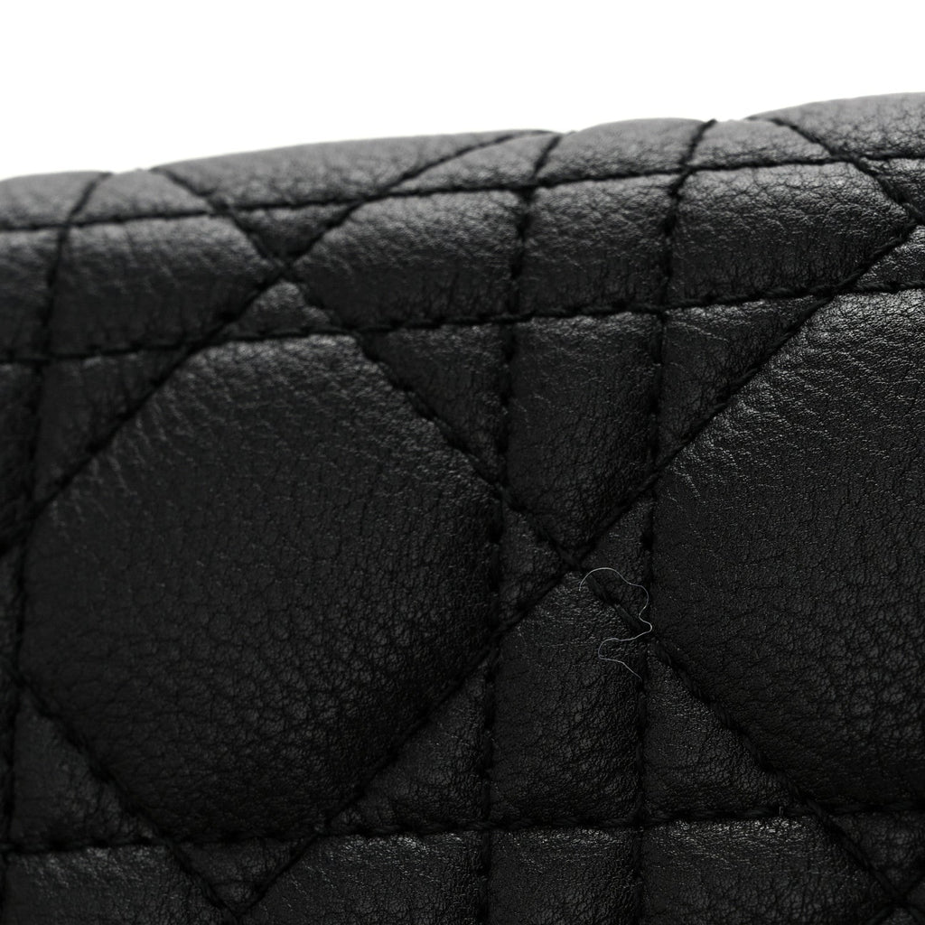 Supple Calfskin Caro Pouch with Chain Black AT My store