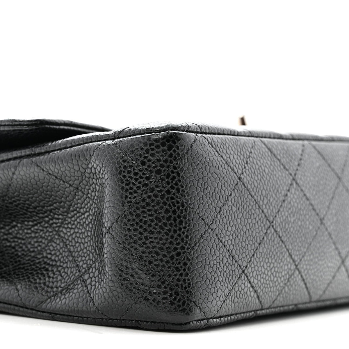Caviar Quilted Medium Double Flap Black At My store