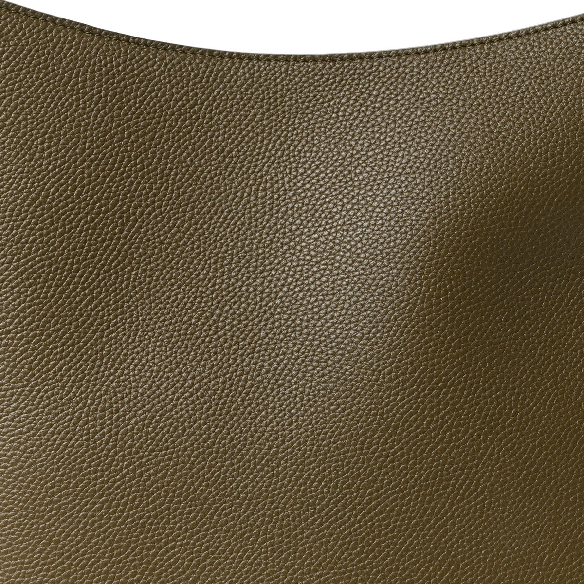 Grained Calfskin Medium Medaillon Bucket Bag Khaki AT My store