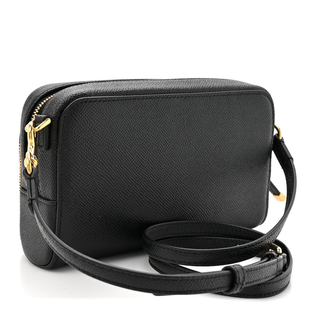 Grained Calfskin Caro Double Pouch Black AT My store