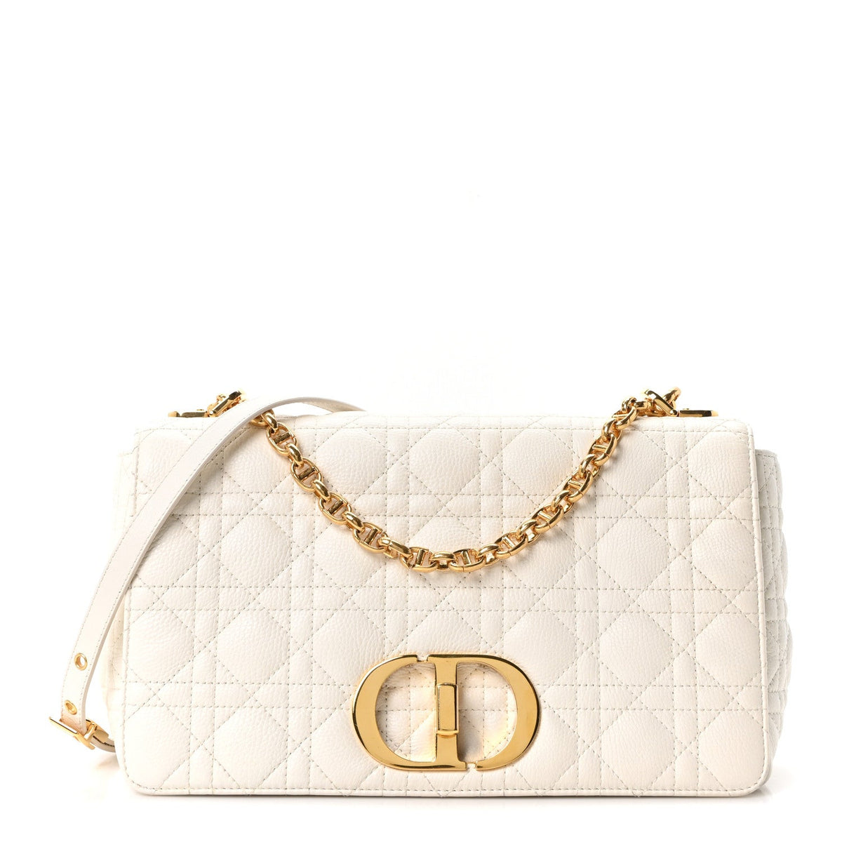 Grained Calfskin Cannage Large Caro Bag Latte AT My store